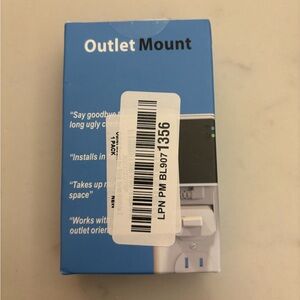 Outlet Mount No-Drill Plug-In Wall Mount Indoor New in Box